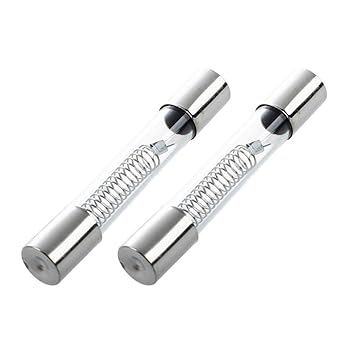 RETYLY 2 x 0.65A 5KV Fusible de tubos de Vidrio Axial de 6mm ...