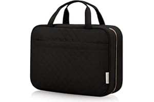 HXLGMD Travel Size Hanging Toiletry Bag for Women, Portable Cosmetic Bag with Hanging Hook, Travel Essentials 3 in 1 Makeup Organizer for Accessories, Shampoo, Full-size Container, Toiletries