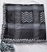 Desert Wear Black Bluish Gray Arab Shemagh Head Neck Scarf Authentic Cotton Quality Wrap