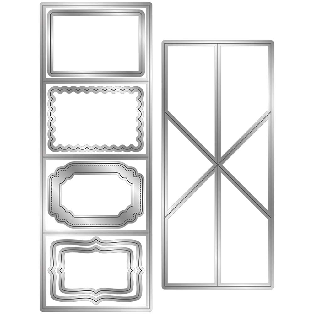 Rectangle Exploding Box Render Dies for Card Making Stencils Metal Cutting Dies for Scrapbooking Embossing Paper Crafting Die Cuts Template Handamde Crafts Scrapbook Photo Album Decor