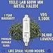 Yield Lab 600w Metal Halide (MH) Digital HID Grow Light Bulb (5500K) – 1 Bulb – Hydroponic, Aeroponic, Horticulture Growing Equipment