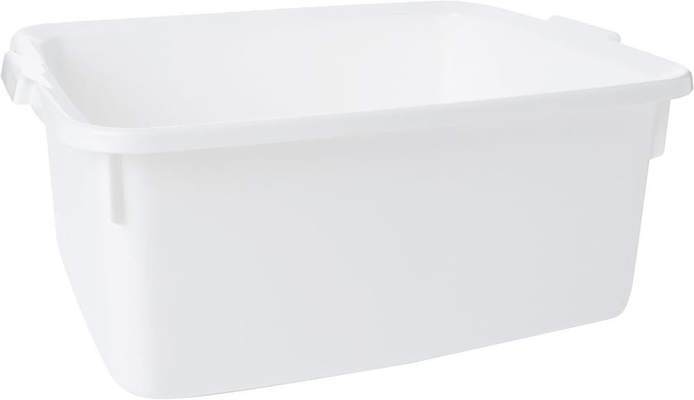 Addis Plastic Butler Large Rectangular Bowl White 12.5 Litre 42 x 33 x 27 cm