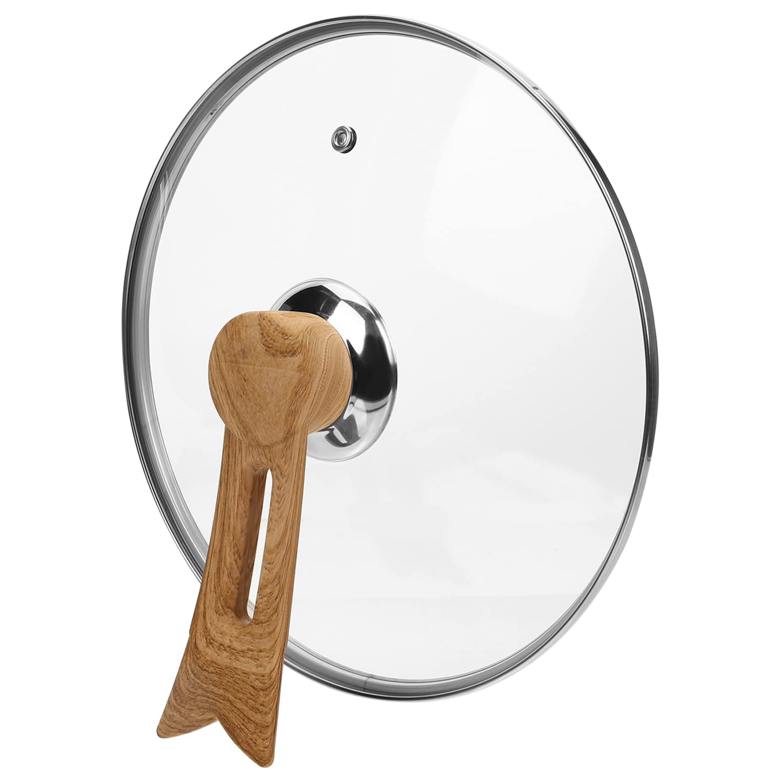 Zerodeko Cooking Pot Lid Frying Pan Cover with Handle Visual Skillet Lid Universal Cookware Lid for Pots Pans and Skillets 25cm