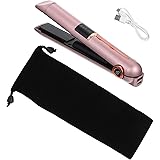 NOLITOY Curling Iron Portable Curling Wand Mini Hair Straightener Cordless Hair Straightener Wireless Hair Curler Straightene