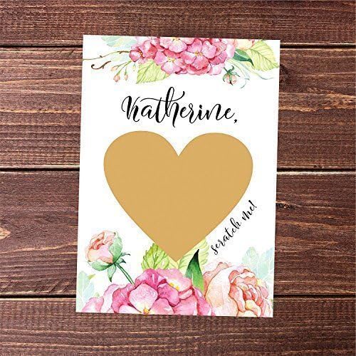 Bridesmaid scratch off card Personalized proposal Bridesmaid card