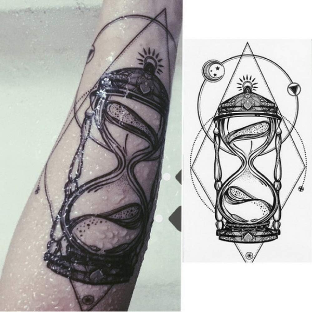 3Pcs-geometric rose tattoo sketch floral triangle tattoo sticker peony tattoo temporary stickers sleeve arm tattoo black male female temporary tattoo 3Pcs-