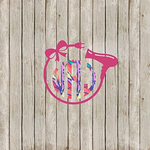 Hair Stylist Lilly Pulitzer Yeti Tumbler Monogram Decal