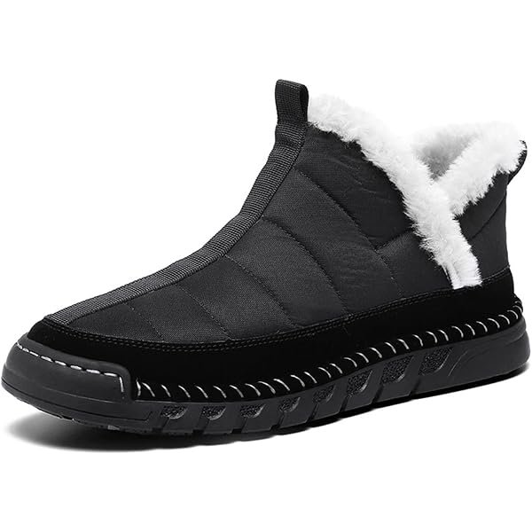 Amazon.com | Mens Snow Boots Waterproof Winter Fur Lined  display picture 2