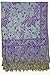 Achillea Soft Silky Reversible Paisley Pashmina Shawl Wrap Scarf w/Fringes 80