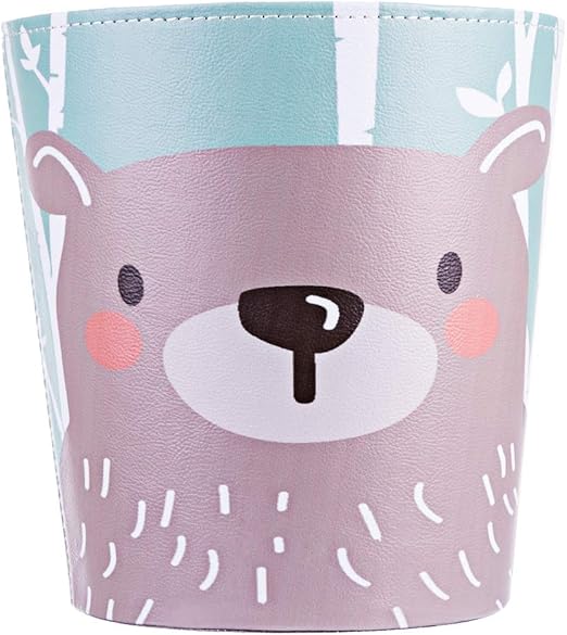 Batop Papierkorb Kinder 10l Pu Leder Wasserdicht Papierkorb