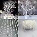 WOAIWO-Q 99FT--Clear Diamond Garland Strands Crystal Beads for Home Christmas Decoration Wedding Decoration (White.PACK OF 2)