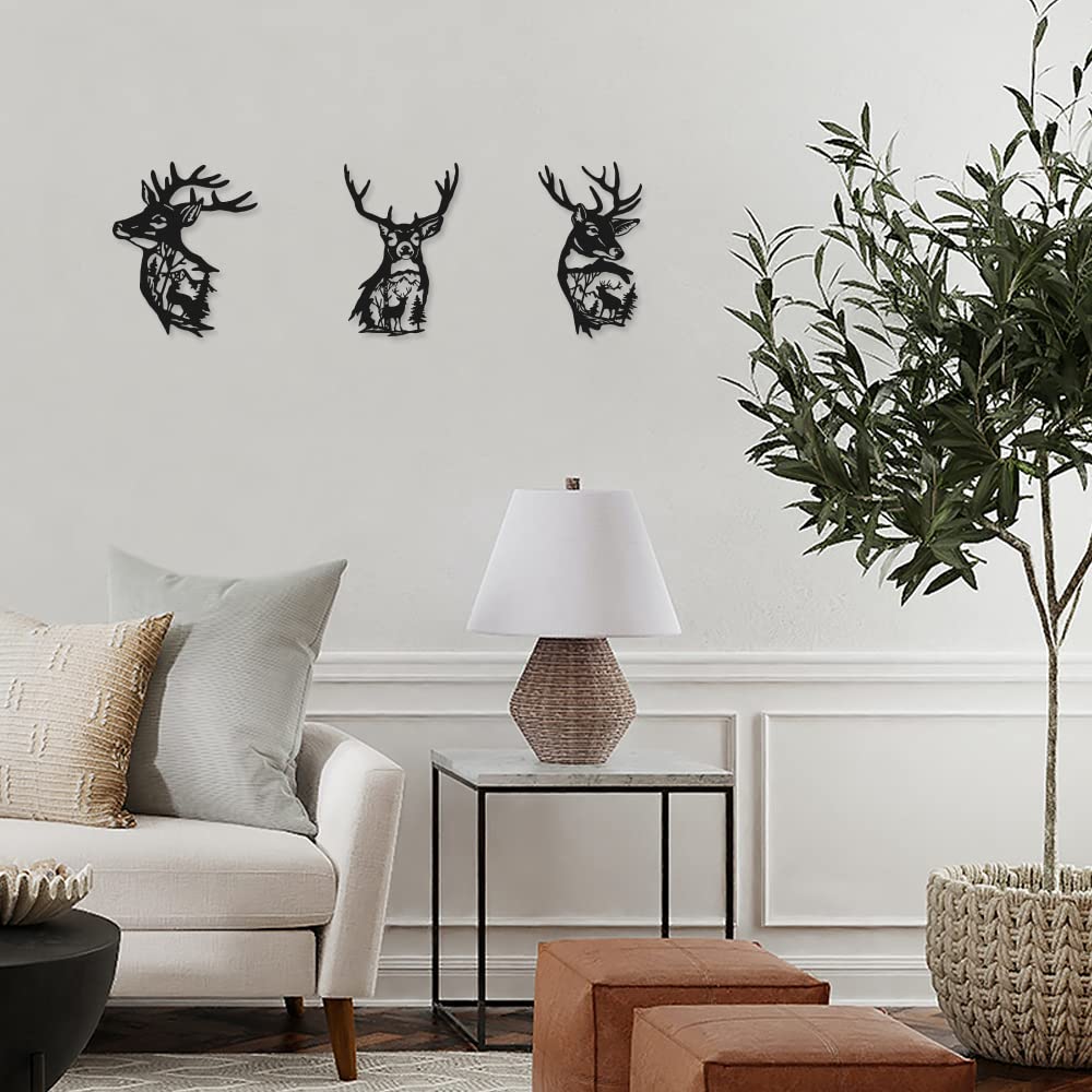 Deer Wall Hanging Resin Silicone Mold, Deer Antlers Epoxy Casting Mold for Wall Decor, DIY Christmas Elk Door Art Home Party Unique Decoration