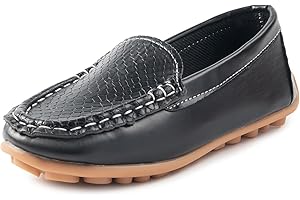 Fudaolee Boys Girls Loafers Dress Flats Slip-On Oxford Casual Moccasins School Walking Boat Shoes(Toddler/Little Kid/Big Kid)