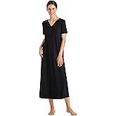 HANRO Women's Moments Short Sleeve Long Gown 77933
