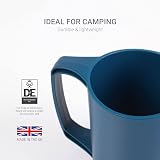 Lifeventure Ellipse Reusable Mug Navy Blue Camping Travel 75g view 2