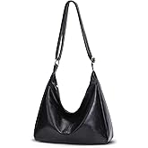 Slouchy Hobo Bags for Women Shoulder Handbag Leather Brown Purse Crossbody Handbag Daily Slouchy Tote Purses