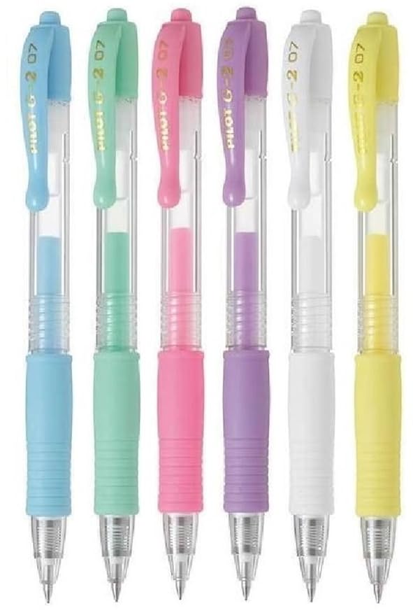 Pilot G2 07 sortiert Farbe Pack feine Retractable Gel Ink Pen Tintenroller 0,7 mm Feder Spitze 0,39 mm Line Breite nachfüllba