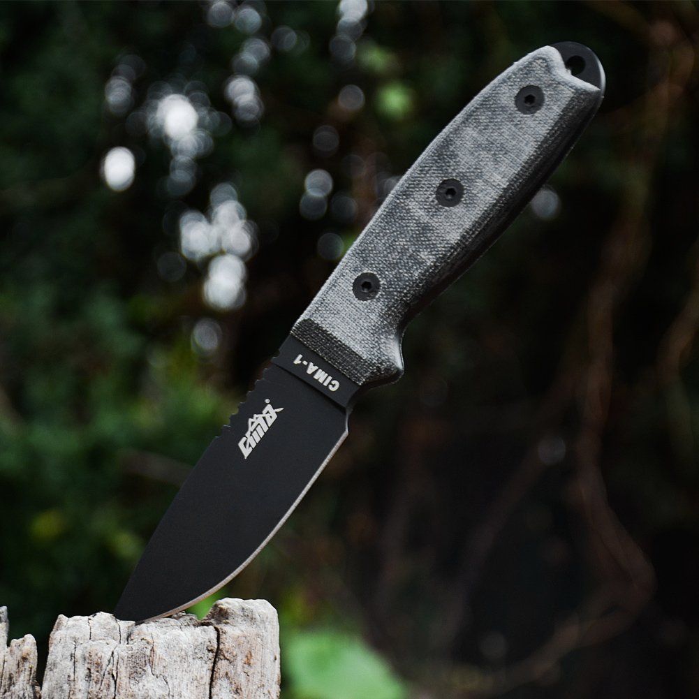 CIMA High hardness FullTang outdoor survival fixed blade hunting knife