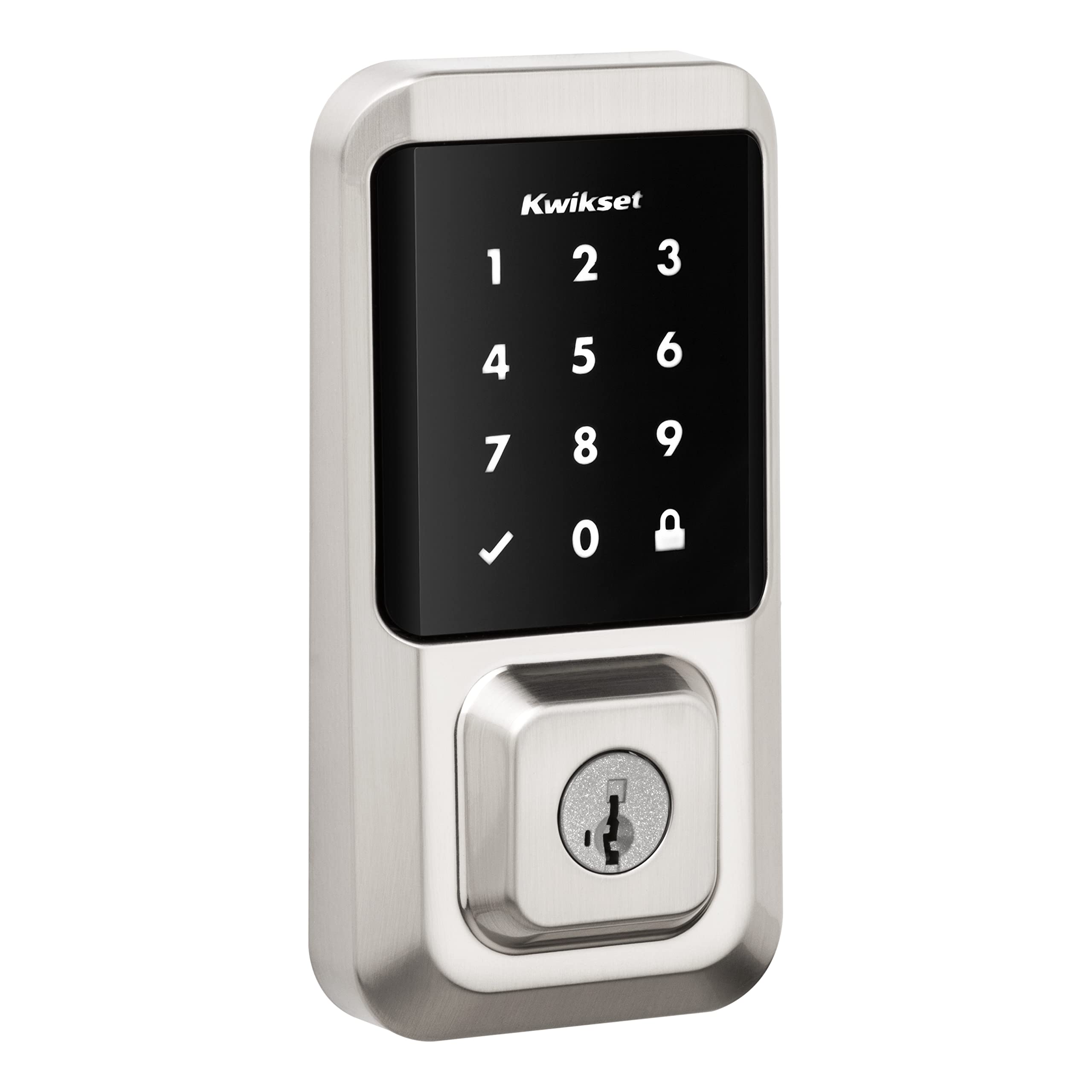Kwikset Halo Wi-Fi Smart Lock, Keyless Entry Door Deadbolt, Geofence Auto-Unlock, Grade AAA Certified, No Hub Required Easy Install, Satin Nickel Lifetime Finish Warranty, Touchscreen - View 4