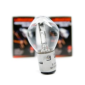 4 x S2 BA20d Birne Glühbirne Lampe 3200K 35/35W Roller Motorrad Scooter Weiß 12V