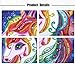 qiaoniuniu 5D Diamond Painting for Kids, Painting by Number Kits, Unicorn Toys, Arts Crafts Supply Set, Rhinestone Mosaic Making for Home Wall Decor Gifts for Christmas Birthday - Pony, Horse