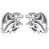 925 Sterling Silver Dragon Earrings Stud Hypoallergenic Jewelry Gifts for Women