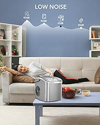 Electactic Ice Maker Countertop, Efficient Easy