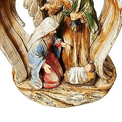 glitzhome 11" H Guardian Angel with Holy