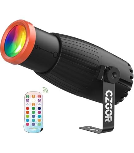 Amazon.com: Czgor 18W Pinspot Light, RGBW Mirror Disco Ball