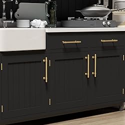 Haliwu 20 Pack Gold Cabinet Handles, Brushed Brass