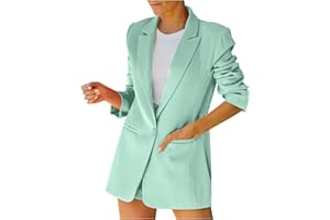 FARTEY Business Casual Jackets for Women Long Sleeve Work Office Blazer Loose Open Front Lapel Button Jacket Outfit