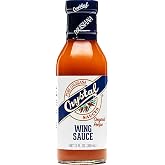 Crystal Original Buffalo Wing Sauce, 12 oz | A 12 oz bottle of ready-to-use Crystal Original Buffalo Wing Sauce with aged red cayenne pepper flavor.