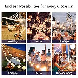 Stright 48FT Solar Powered String Light with Remote