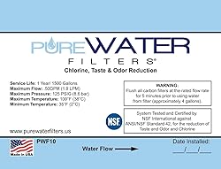 Inline Water Filter Kit for Ice Makers with