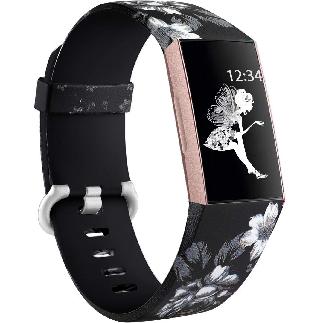 Ouwegaga Floral Bands Compatible With Fitbit Charge And Charge
