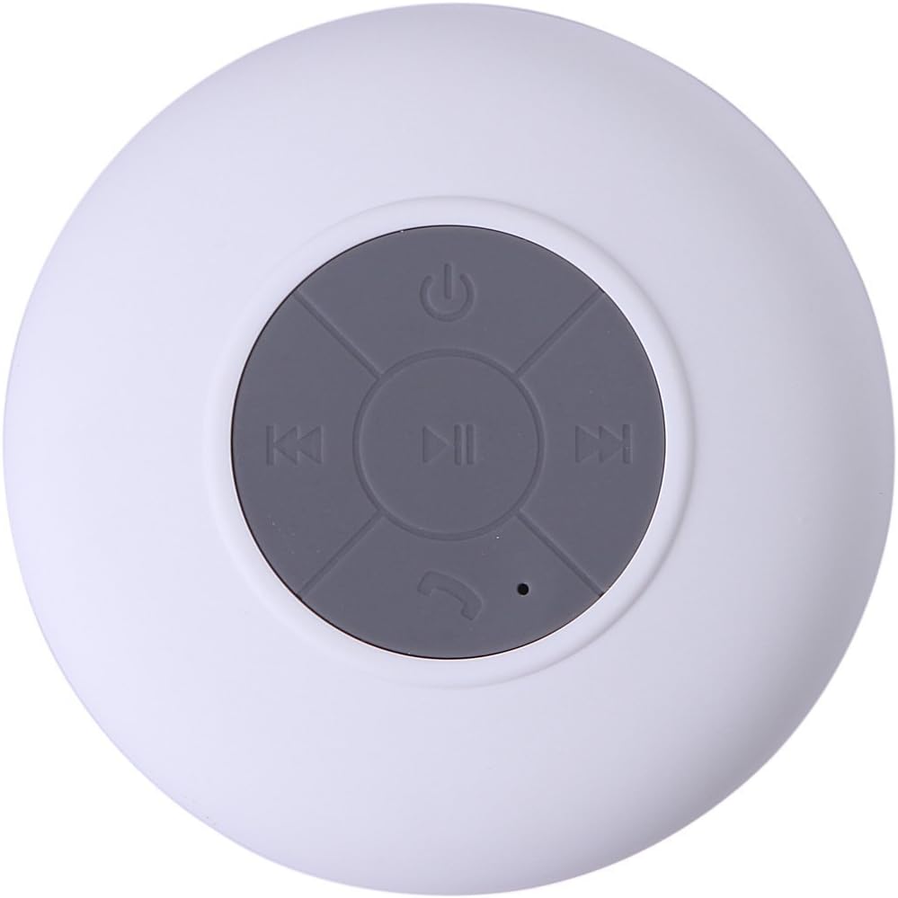 PremiumAV Waterproof Bluetooth Wireless Stereo Shower Speakers (White)