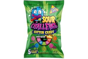 Lupy Lups! Cotton Candy Sour - Family Size 5 oz - Drinks Topper - Margaritas Cocktails- Party Piñata