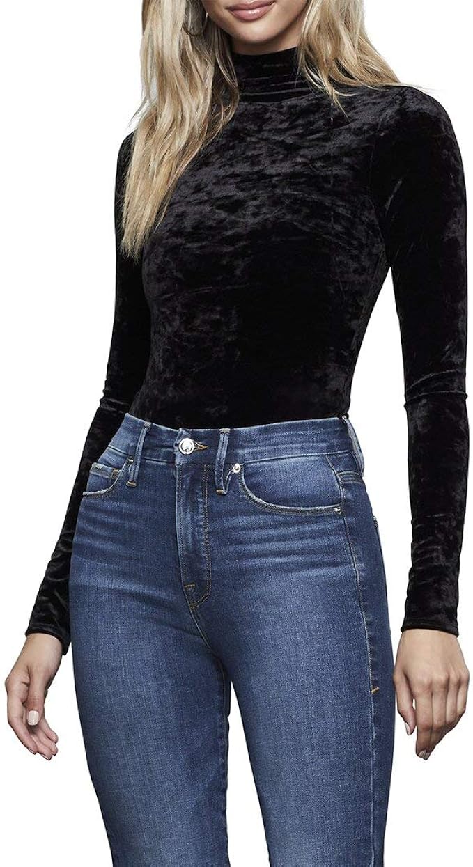 crushed velvet turtleneck