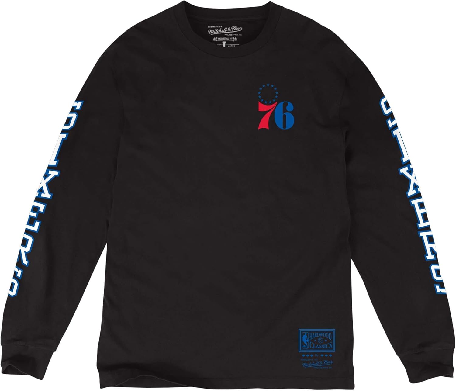 mitchell and ness 76ers t shirt