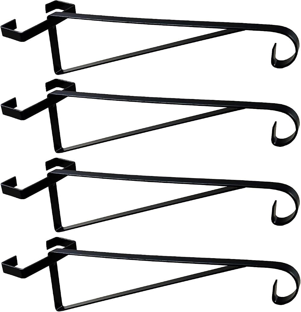 Selections Metal Hanging Basket Brackets Hooks Hangers for Concrete Fence Posts