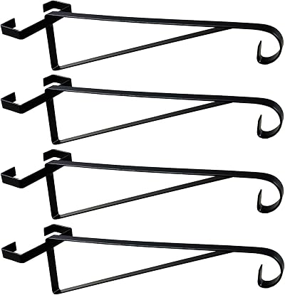 Selections Metal Hanging Basket Brackets Hooks Hangers for Concrete Fence Posts