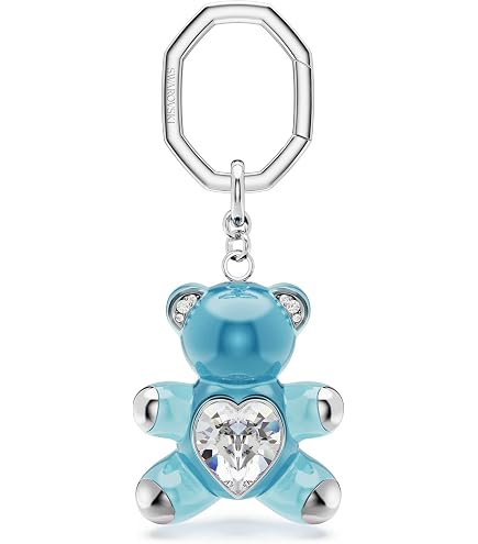 Amazon.com: Swarovski Key Ring, Octagon Cut, Green, Mixed Metal