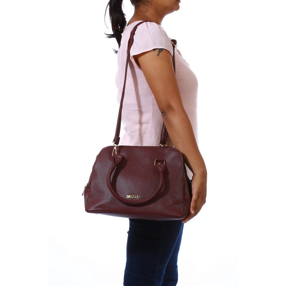 caprese marleen women's satchel (maroon) ()