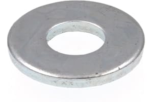Prime-Line 9080595 Flat Washers, SAE, #10 X 1/2 in. OD, Zinc Plated Steel (100 Pack)