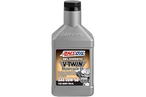 AMSOIL Full Synthetic Motorcycle Oil 20W-50 - ONE U.S. QUART, 946 ml