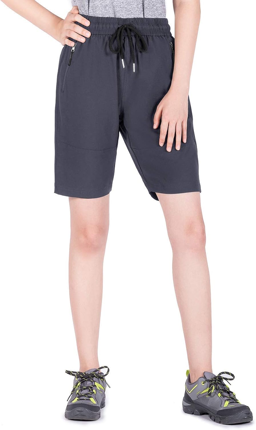 Wespornow Women's-Quick-Dry-Hiking-Shorts Bermuda Shorts for Golf, Fishing, Camping, Travel, Workout: Clothing