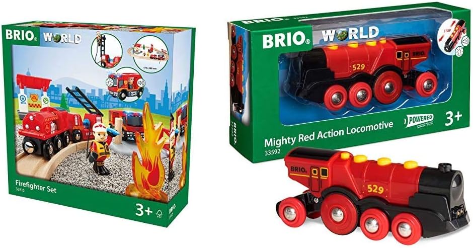 brio fire rescue set