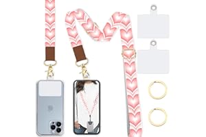 Lfpkixise Phone Lanyard Wrist Strap Crossbody Adjustable, Cell Phone Lanyard for Around The Neck Shoulder Wristlet Strap