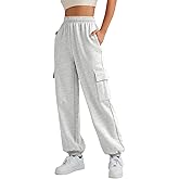 AUTOMET Womens Cargo Sweatpants Oversized Fleece Joggers Fall Fashion Outfits Y2k Clothes 2025 with Pockets