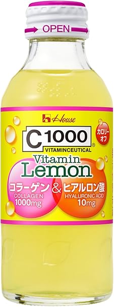 Amazon Co Jp ハウスウェルネス C1000ビタミンレモンコラーゲン ヒアルロン酸 140ml 30本 2ケース 60本 Food Beverage Alcohol